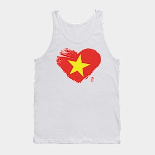 I love my country. I love Vietnam. I am a patriot. In my heart, there is always the flag of Vietnam Tank Top